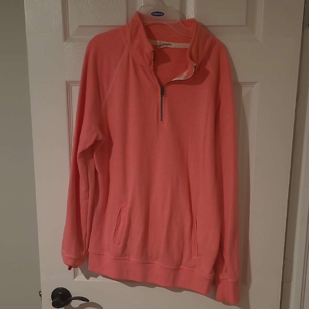 Aeropostale Pink Quarter-Zip Sweatshirt